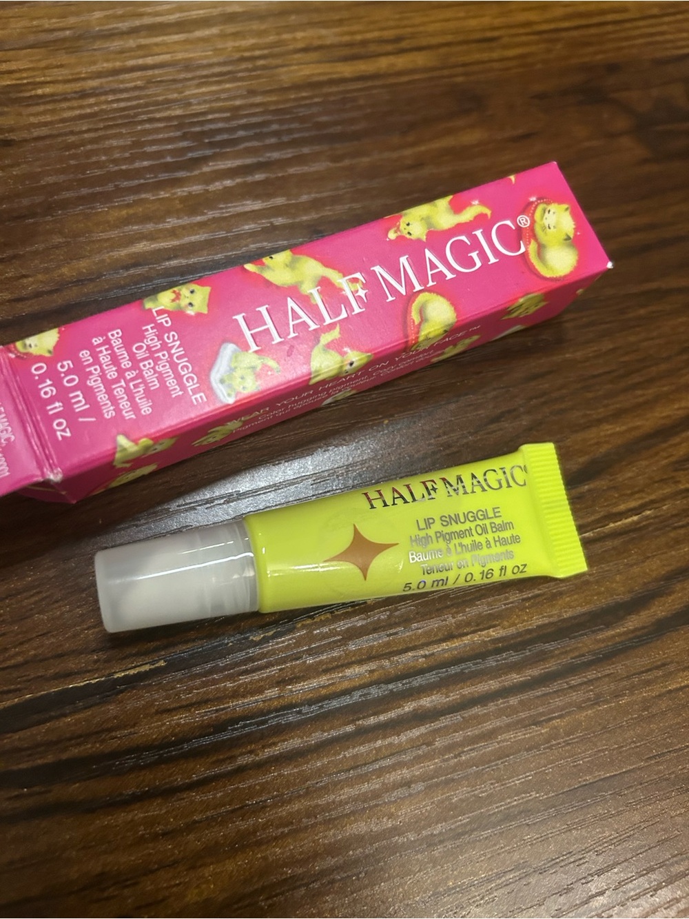 New Half Magic Lip Snuggle lip balm oil shade Killa Meows